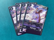 Tapirmon BT2-070 Playset Resurgence Booster Foil Digimon Card Game x4