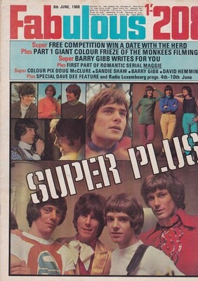 Fabulous 208 08/06/1968. Sandie Shaw/Leonard Whiting/Barry Gibb/The Karlins. VG