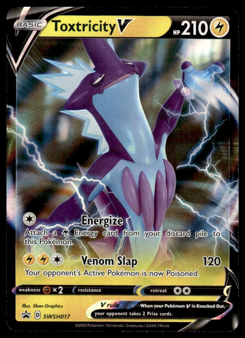 Pokemon TCG SWSH: Sword & Shield Promo Cards #SWSH017 Toxtricity V NM