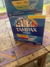 4 Pk Tampax Pearl Triple Pk Tampons - Regular/Super/Super Plus/Ultra NoFrag136pc