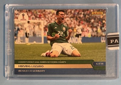 2018 Panini Instant World Cup Hirving Lozano /10 Mexico Green Card No.42 Sealed
