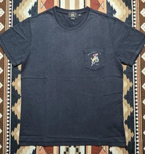 Double RL RRL Ralph Lauren Western Cowboy Rodeo Jersey Graphic T-shirt Tee