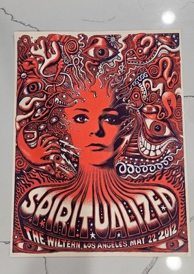 Spiritualized May 2012  The Wiltern LA Mishka Westell  55/100 Screen Print 20x26