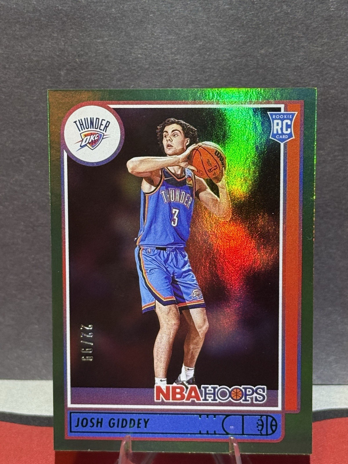 2021-22 Panini NBA HOOPS Rookies Josh Giddey #202 Green /99 (RC) OKC Thunder