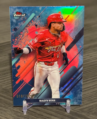 Topps Finest Masyn Winn 2025 raro refractor azul cielo/150 Cardinals #269