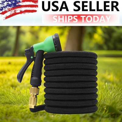 #ad #ad 100ft Heavy Duty Stronger Deluxe Expandable Flexible Garden Hose Watering Tool $26.99
