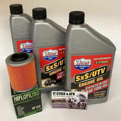 Can Am Bombardier Outlander Renegade DS Defender Commander Oil Change Filter Kit