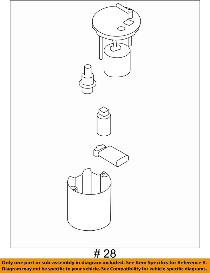 Fuel Pump Assembly 2.5L Fits 10-12 MAZDA CX-7 2296304 - Imagem 3 de 3