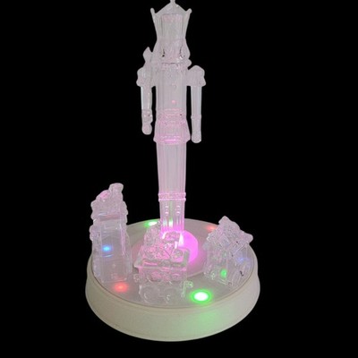 Holiday Time 13'' Nutcracker Train Animated LED Light Up Music Christmas Village