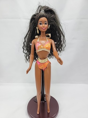 VINTAGE 90s BEACH DAZZLE SHANI BARBIE DOLL AFRICAN AMERICAN - Picture 3 of 6