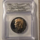 ICG 1965 Silver Kennedy Half Dollar Ruthenium & Rose Gold Uncirculated Genuine