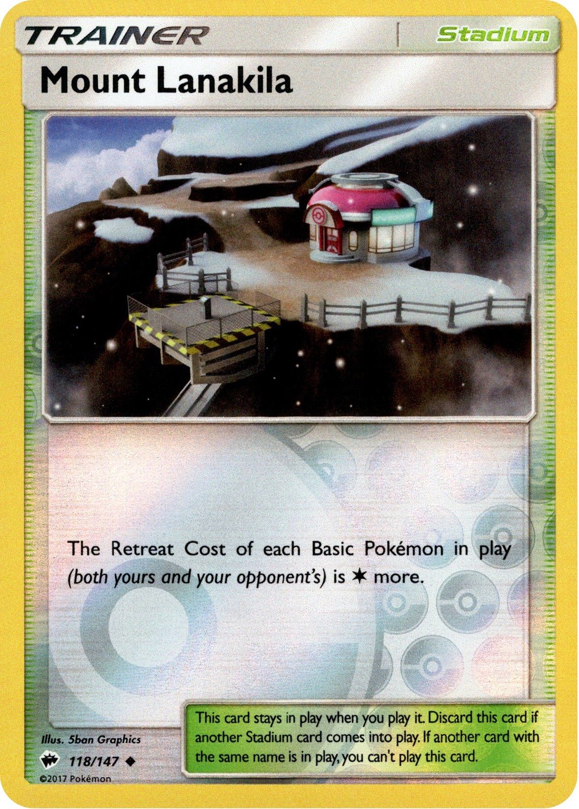 Mount Lanakila - 118/147 - Burning Shadows - Reverse Holo