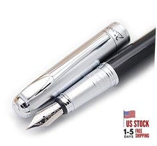 Picasso 906 ATHENS DYNASTY Fountain Pen Original Box () Medium Nib Silver