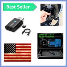 Bypass Motorcycle CarPlay Bluetooth Headset Adapter with Black
