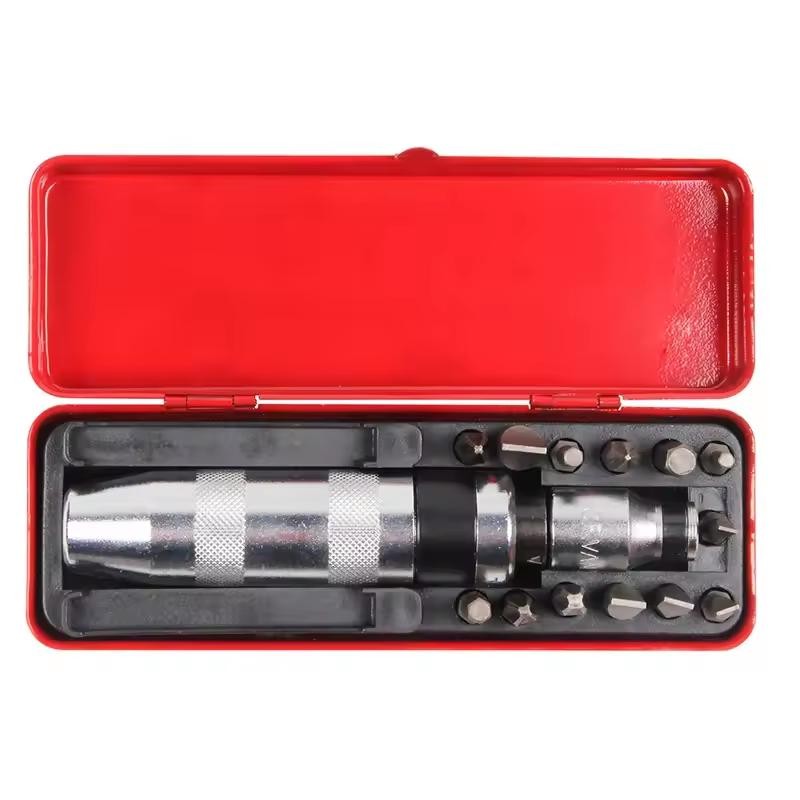 NEW 1/2" Heavy Duty Impact Screwdriver Driver Set SAE Reversible w/ Metal Case