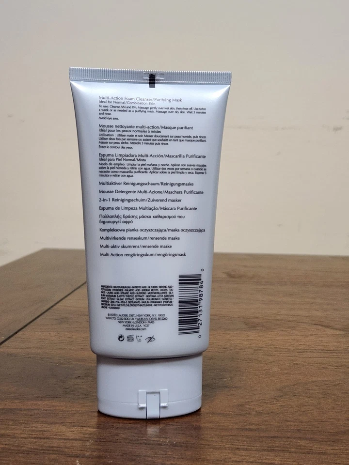 雅诗兰黛 Perfectly Clean 多效泡沫洁面乳/净化面膜 5 盎司/150 毫升 — 第 2/4 张图片