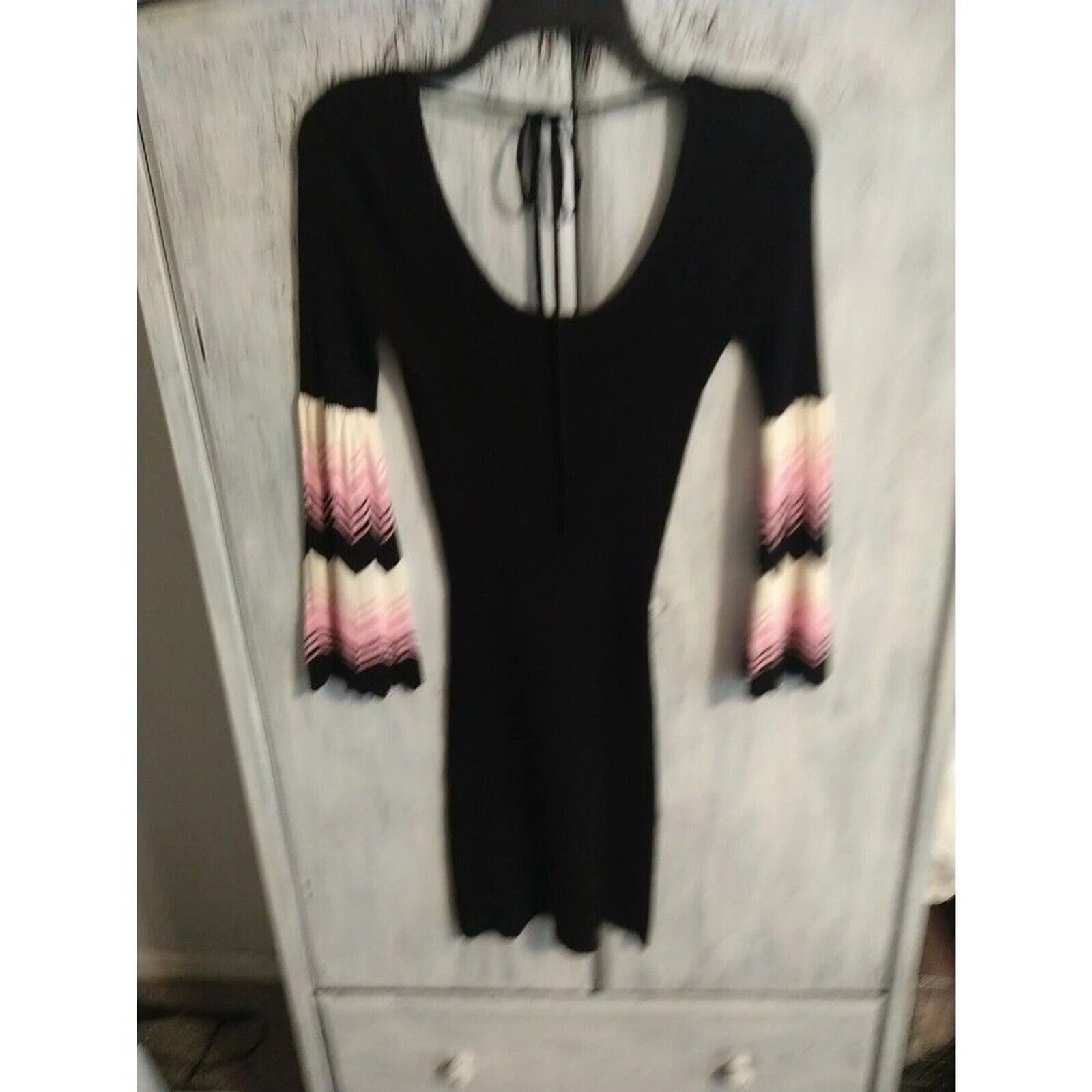 UNDERCOVER Vestito maglione manica svasata a pois piccolo Y2K Wimsygoth retrò vintage fata