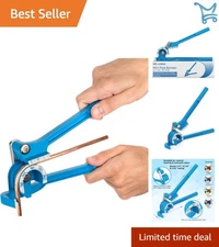 Tube Bender Cast Aluminum 0-180 Degrees 3-in-1 Copper Brass Aluminum Pipe Ben...