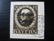 BAVARIA BAYERN GERMAN STATES Mi. #133IA scarce used stamp! CV $120.00