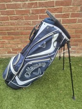 Callaway Golf stand bag Good Condition/ Black/ White/blue With Cover .