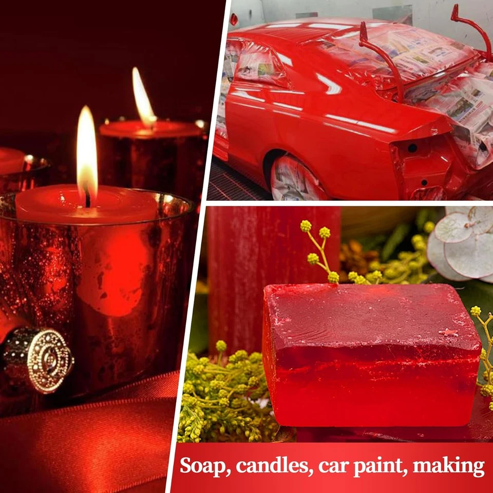 Red Mica Powder for Epoxy Resin,Natural Shimmer Mica Powder Used for Coloring - Image 4 of 4