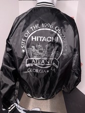 Vintage Hitachi 1996 Olympics Atlanta Georgia USA Satin Jacket Size XL
