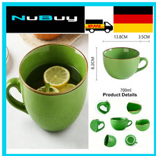 Keramik Kaffeetasse XXL 700ml Mit Griff Suppenschüssel