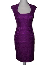 Jax Women’s Purple Lace Bodycon Cocktail Dress Size 4
