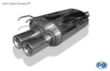 Fox Sportauspuff Renault Twingo 1 Typ C06 Bj.93-07 2x70mm rund eingerollt