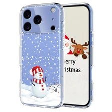 Christmas Printed Case Shockproof Cover For iPhone 17 16 15 14 Pro Max 13 12 Air