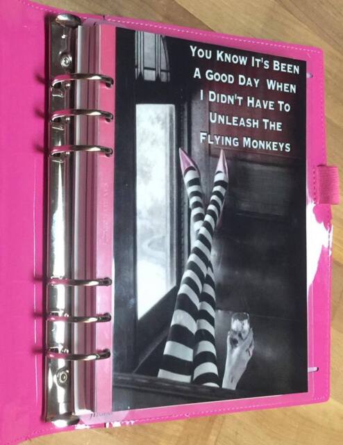 Flying Monkeys Front/Back Cover Set made for use with Filofax A5 Planner