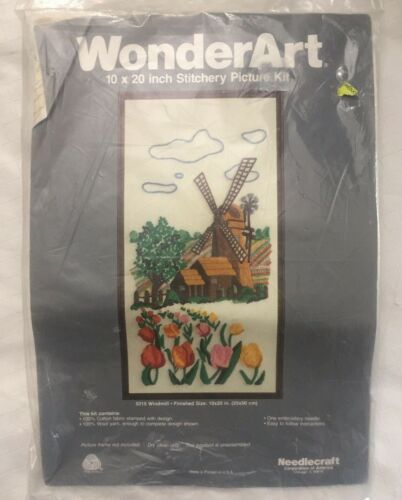 WonderArt Windmil Stitchery Picture Kit #5315 10x20