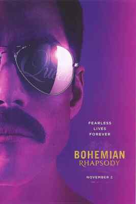 BOHEMIAN RHAPSODY ORIGINALTheatrical One Sheet 27x40 Queen Freddie Mercury!!