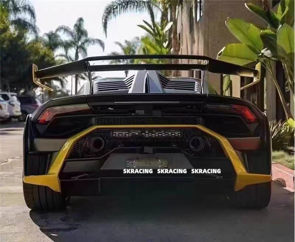 Dry Carbon Fiber Rear Trunk Spoiler Wing Body Kits Fits