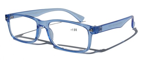 2 Pairs Blue Red Frame Rectangular Reading Glasses - Lightweight Simple Readers - Picture 9 of 22