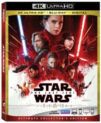 Star Wars: Episode VIII: The Last Jedi [New 4K UHD Blu-ray] With Blu-Ray, 4K M
