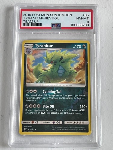 Tyranitar graded PSA 8 for sale on eBay
