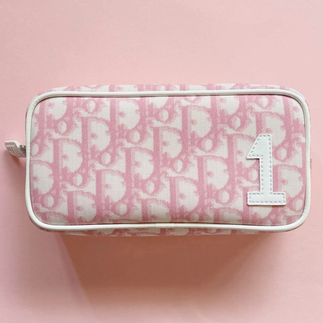 Pochette cosmétique Christian Dior Trotter PVC n°1 rose authentique du Japon OCCASION