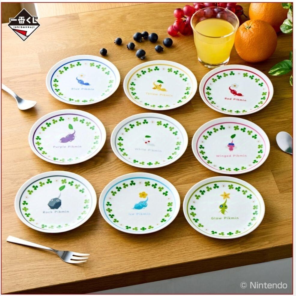 Pikmin At Home Collection ceramics Plate 9 types complete set
