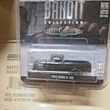 Greenlight 1:64 Black Bandit Series 13 - 1963 Dodge D100 PICKUP TRUCK
