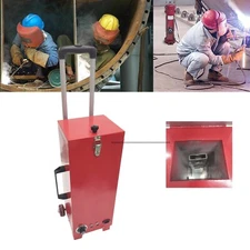 110V 26Lbs Welding Rod Oven Portable Hot Box Drying Cylinder Trolley 50-350 ℃