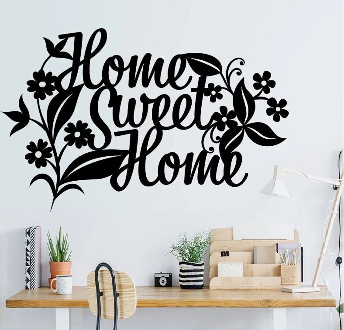 3D Metal Acrylic Silhouette Wall Art - USA Home Sweet Home Decor-image