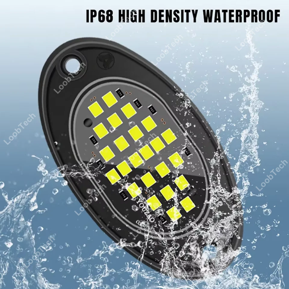 LED Chassis Lights For Pickup Off Road Jeep Underbody Glow Rock Lights-Ice Blue - Image 3 of 4