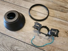 Hampton Bay Ceiling Fan parts - 5" brown canopy, ring and mounting bracket