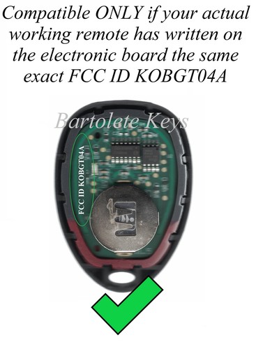 Remote Car Key Fob For 2005 2006 Chevrolet Uplander Buick Allure Pontiac Montana - Picture 2 of 10