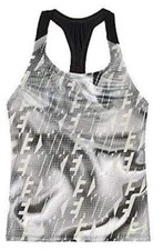 Nike Neon Black Racerback Sport Tankini Top Girls Size 14 L65535