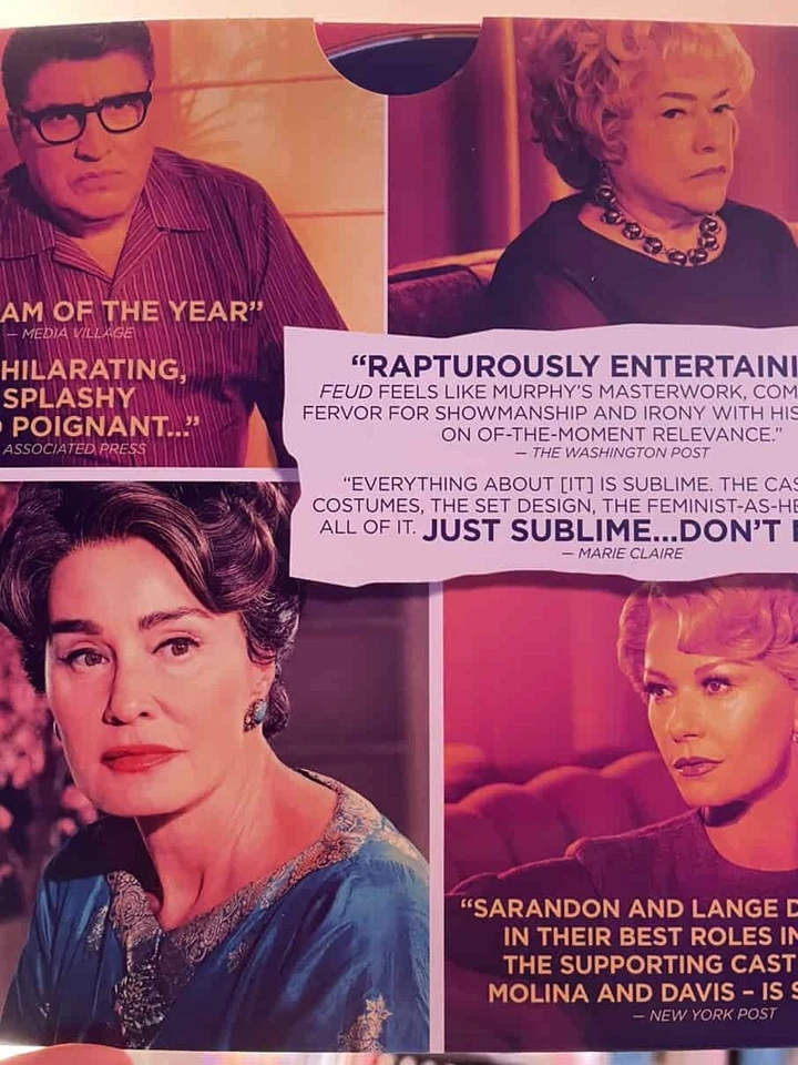 3 Episodes FEUD FYC DVD FX Network Bette Davis Joan Crawford Emmy Promo NEW - Image 3 of 4