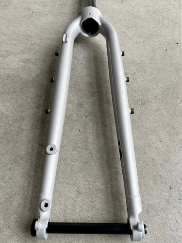 TWIN SIX STANDARD RANDO FORK (TA) Silver 700c & 650b (NEW) STEEL GRAVEL - Picture 3 of 7