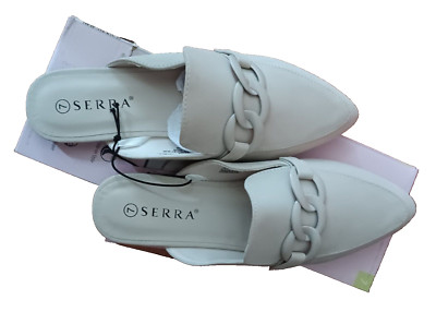 ***NEW*** SERRA Women's IVORY Slip On Mules Size 7 
