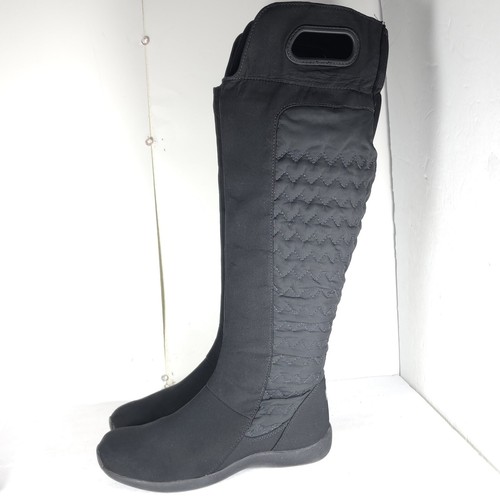 Patagonia Women's Fiona US8,5 Black PrimaLoft Quilted SideZip Tall Winter Boots - Picture 2 of 16
